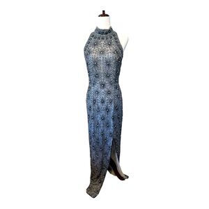Vintage Papell Boutique Beaded handmade gown size 10
